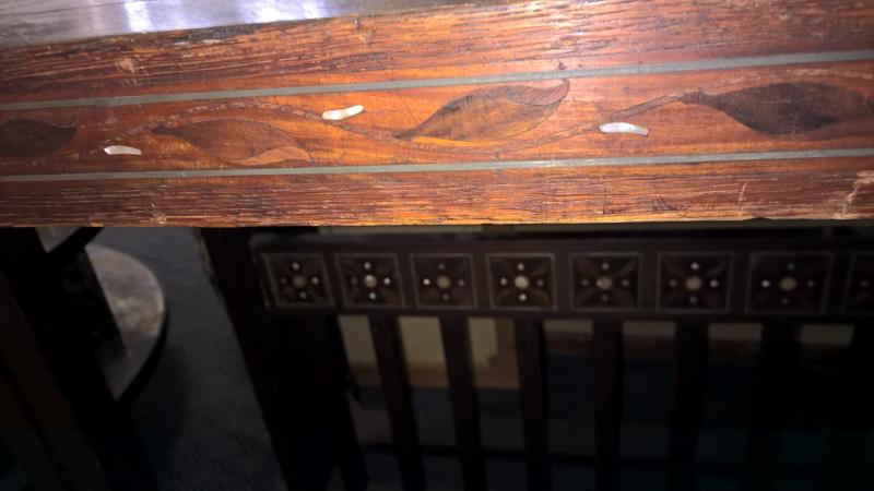 Acession Style Library Table edge of top