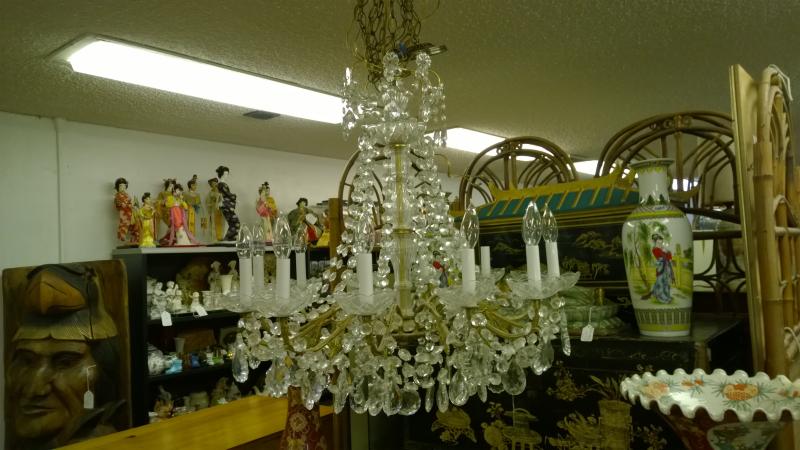 Chandelier from beach-front Mansion