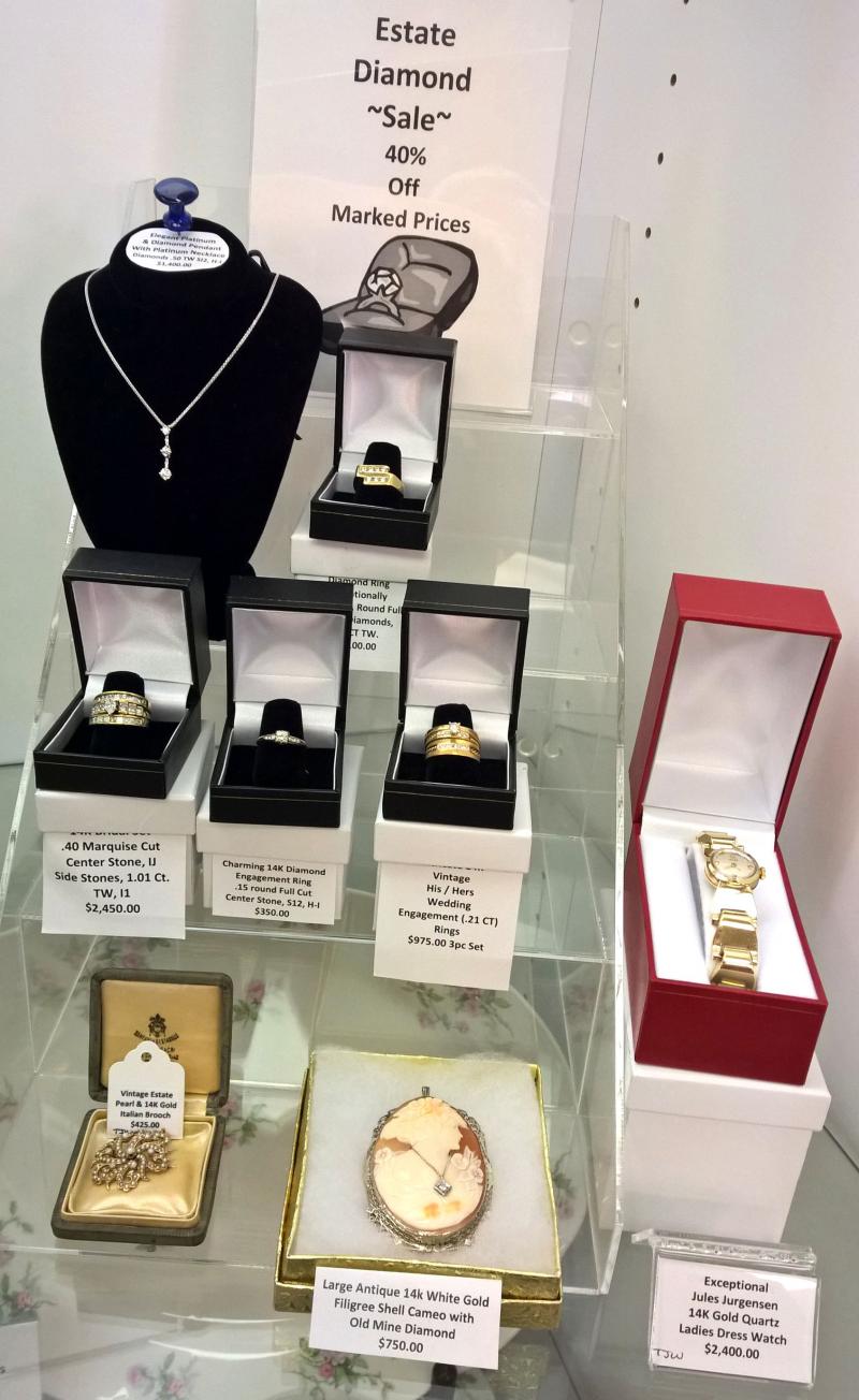 Diamonds and Gold Jewelry