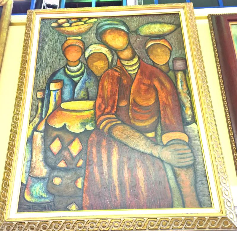 Eastern Woman Abstract Painting