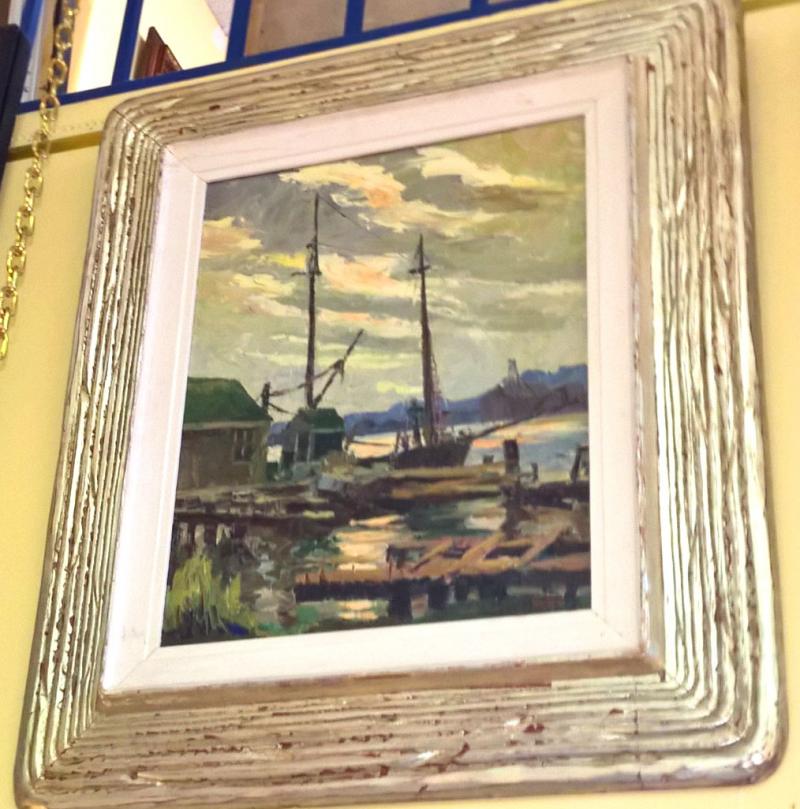 Harbor Scene by Ken. Dote