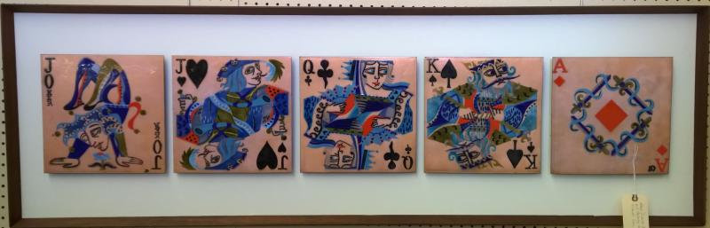 Huge Judith Daner Mid-Century Modern Enamel Wall Hanging