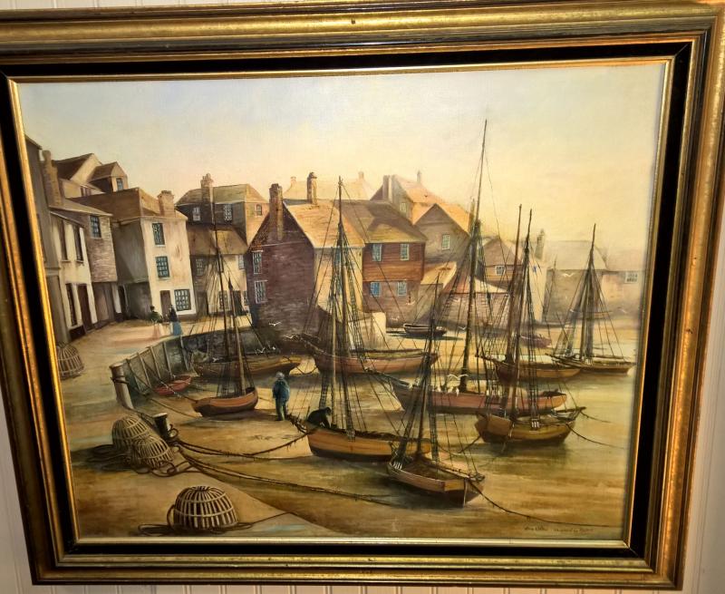Joan Willies, RMS, Minaturist. Rare large painting