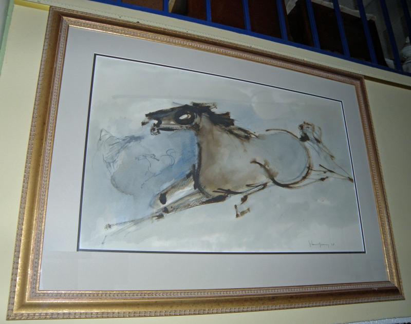 John Chin Young (1909-1995), best known for his Zen-like depictions of horses.