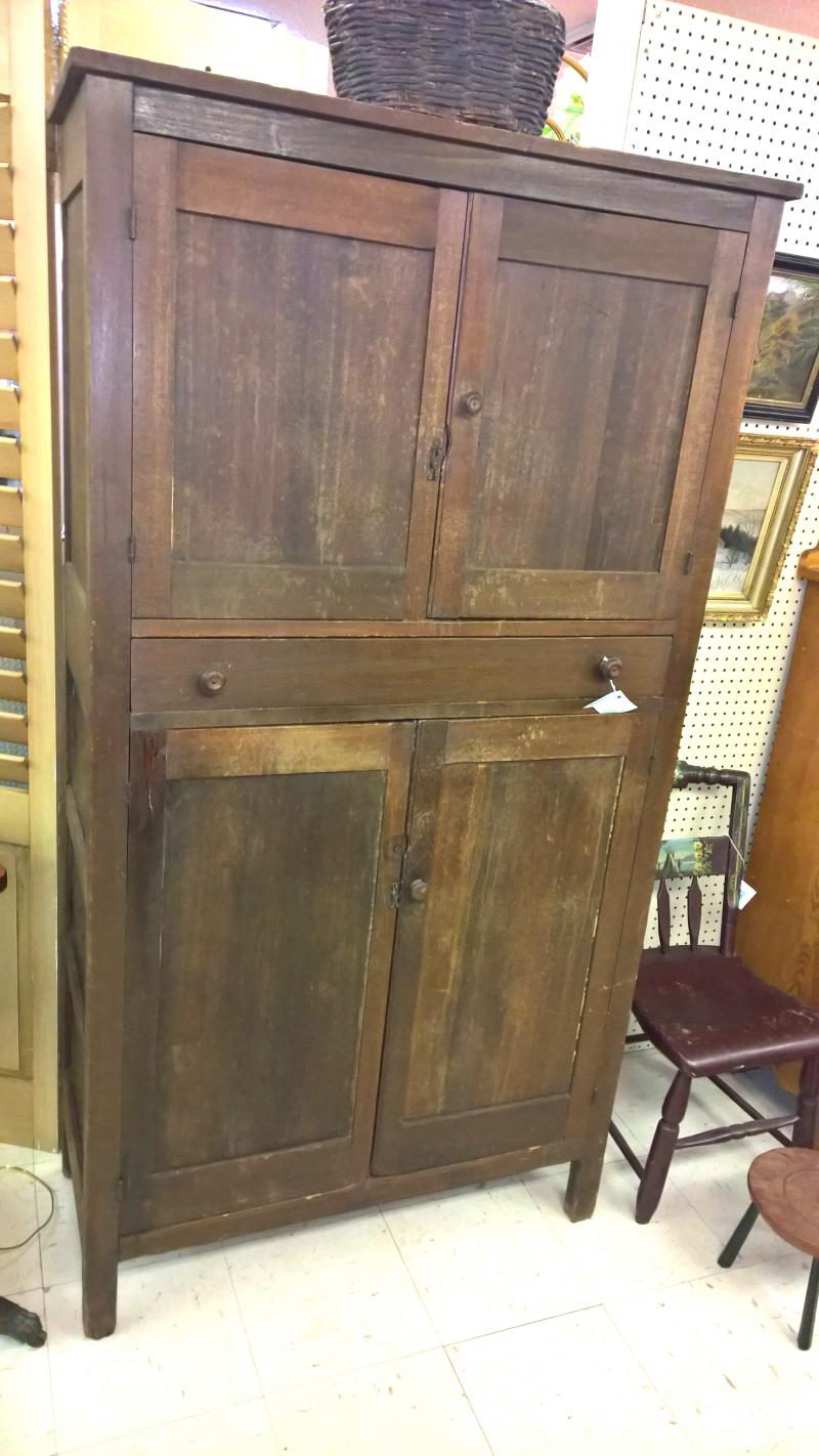 Rare and Unusual Kitchen Cupboard including a pie safe -Florida settlers 1877