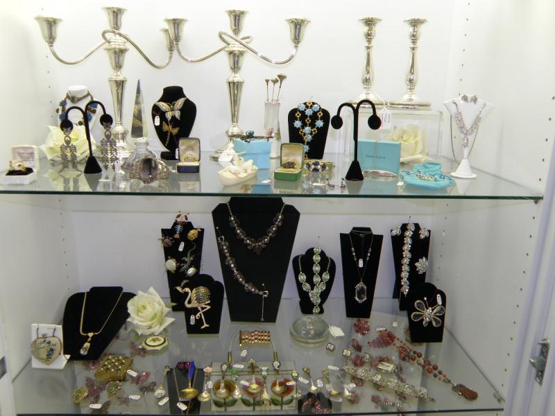 Sterling Silver Candelabra, Brooches 