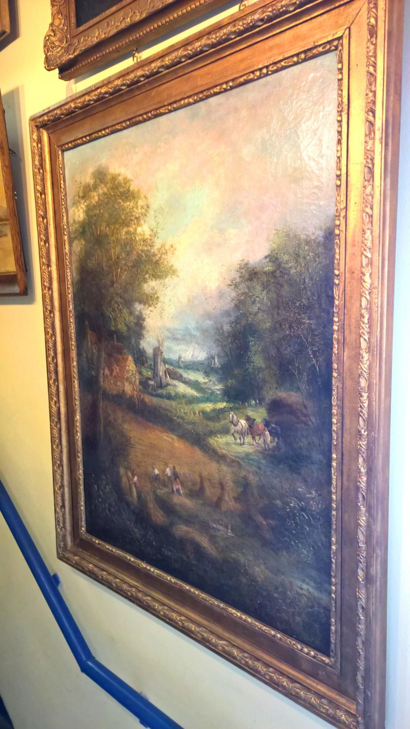 'The Harvest' 19th Century Dutch Painting IP